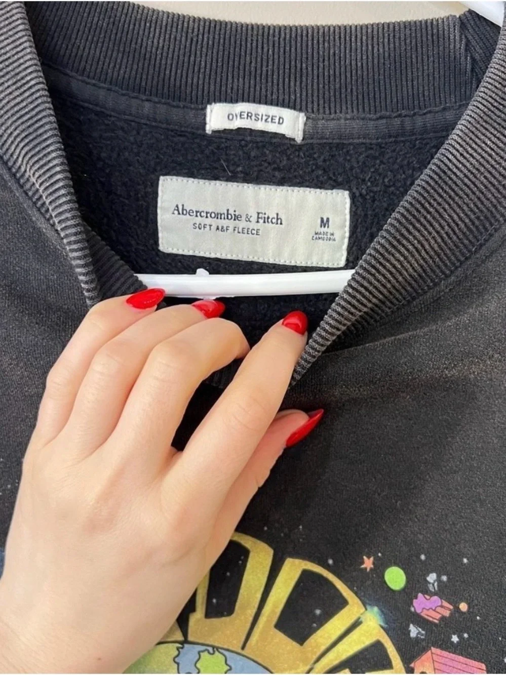 Abercrombie & Fitch Snoop Dogg Dizzydiploc World Oversized Crewneck Men’ Medium - Picture 6 of 6